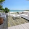 Homeroots 9' X 12' Artichoke Green And Ivory Striped Washable Indoor Outdoor Area Rug 609028 - alternate 3