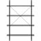 Lorell SOHO 4 Shelf Metal Frame Bookcase 29" x 11.8" x 57.5" 97620 - alternate 2