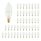 Bulbrite 15-Watt B8 Clear Dimmable Candelabra Base (E12) Incandescent Light Bulb 2700K, 50PK 861984 - alternate 1