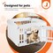 Simple Deluxe HealSmart 4 Panel Dog Playpen, 24in Exercise Puppy Playpen with Door, Safe, Secure, Folding and Por 3A88PTPPEN3523Q4PEWHT - alternate 3