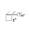 Brunner Aluminum Flat Bar 1" x 1/16", 6063-T5 12 Feet Satin Anodized B216 S12 - alternate 2