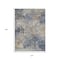 Homeroots 10' X 14' Denim Blue Beige And Charcoal Abstract Washable Indoor Outdoor Area Rug 630878 - alternate 4