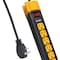 Digital Energy 4,200 Joules Metal Surge Protector Power Strip, 6 Outlets, 6ft Cord, Black/Yellow,  DEE1-1136 - alternate 3