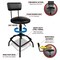 Performance Tool Pneumatic Stool w/Removable Backrest, Adjustable, Swivel Seat, 330lb W85016 - alternate 4