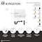 Kingston Brass 30" Ceramic Single Bowl Wall Mount Kitchen Sink with Strainer, White/Polished Chrome KGPKWS3019181 - alternate 3