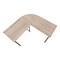 Homeroots 55" Taupe and Black L Shape Computer Desk 376542 - alternate 2