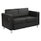 Office Star Atlantic Loveseat, Black ATL52-R107 - alternate 2