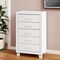 Homeroots 49" White Wood Five Drawer Dresser 564694 - alternate 1