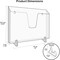 Acrimet Pocket File Holder Horizontal Brochure Display (Wall or Countertop, Letter, Clear Blue) 862.2 - alternate 2