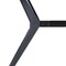 Homeroots 71" White and Black Sintered Stone and Steel Trestle Base Dining Table 543508 - alternate 2