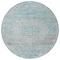 Homeroots 8' Sky Blue And Blush Round Medallion Washable Indoor Outdoor Area Rug 615742 - alternate 5