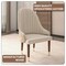 Leisuremod Elara Collection Wooden Dining Chair in Cream EC59CR - alternate 4