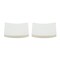 Homeroots White Six Piece Square Bone China Service For Six Bread and Butter Set 483497 - alternate 3
