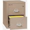 Fireking 2 Drawer, 1 Hr Fire & impact rated, 25" depth Legal Taupe 2-2125-CTA - alternate 3