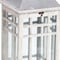 Homeroots Set of Two White And Silver Distressed Geometric Metal Floor Lantern Candle Holders, 2PK 516446 - alternate 2