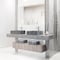 Vigo Alhambra Gothic Gray Concreto Stone 15 in. L x 15 in. W x 5 in. H Square Vessel Bathroom Sink VG04068 - alternate 2
