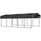 Arrow 10 x 24 x 7 ft Charcoal Carport CPHC102407 - alternate 1