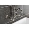 Kingston Brass Two-Handle Wall Mount Bridge Kitchen Faucet, Polished Nickel KS1266AX - alternate 4