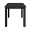 Global Furniture Usa Contemporary D8032 Black Dining Table & D9026 Dining Chair Silver D8032DT-BLK + D9026DC-SIL - alternate 2