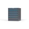 Strong Hold 6 drawer cabinet - (2x 3ft, 2x 4ft, 2x 5ft) - Blue accents - Keyed Alike S3036-PPAAS-0604FS - alternate 3