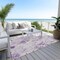 Homeroots 5' X 8' Lavender And Lilac Floral Washable Indoor Outdoor Area Rug 611151 - alternate 5