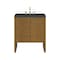 James Martin Vanities Hudson 30" Single Vanity, Honey Oak w/ 3 CM Charcoal Soapstone Silestone Top 435-V30-HNO-3CSP - alternate 1