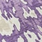 Homeroots 8' Purple And Ivory Round Abstract Washable Indoor Outdoor Area Rug 613370 - alternate 4