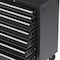 Homeroots 15" Black Multi-Tier Steel Rolling Cabinet With Lid 714594 - alternate 3