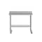 Flash Furniture Reese 30in. x 48in. Work Table, SS Top Shelf, 4in. Backsplash, Adjustable Undershelf, 4 Casters NH-WT-3048-GG-B4-CAS-GG - alternate 4
