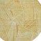 Homeroots 8' Gold Copper And Brown Round Geometric Washable Indoor Outdoor Area Rug 594787 - alternate 3