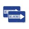 Signmission Deliveries With Right Arrow, 12'' X 18'' 2 Signs, Heavy Gauge Aluminum, 2PK A-1218-2PACK-24362 - alternate 1