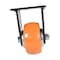Vestil Polyurethane Rigid Caster 4 In. Diameter x 2 In. Width 551 Lb. Capacity Orange/Silver CST-E6-4X2PUP-R - alternate 6