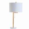 Jonathan Y Alyssa 24.5" Metal/Marble LED Table Lamp, Brass Gold/White JYL1043A - alternate 2
