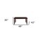 Homeroots 48" Dark Brown Solid Manufactured Wood Dining Table 285839 - alternate 2