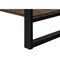 Homeroots 47" Brown And Black Wood Coffee Table With Shelf 489961 - alternate 4