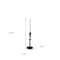 Homeroots 11" Black Metal Tabletop Taper Candlestick 608430 - alternate 3