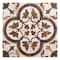 Andova Tiles Istanelle Anatol Brown 8-in. Encaustic Patterned Matte Porcelain Wall & Floor Tile, 19PK ANDIST1117 - alternate 4