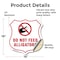 Signmission Alligator Warning Shield Sign Do Not Fee, 18 Inch X 18 Inch, Vinyl Decal SHI-D-18-355 - alternate 3