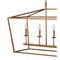 Jonathan Y Pagoda 49" 6-Light Classic Traditional Metal Linear Cage Lantern LED Pendant, Antique Gold JYL7439B - alternate 7