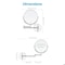 Fab Glass And Mirror Rechargeable Lighted Makeup Mirror 8inch, 1x/10x Magnification 3 Color Lights Touch Screen Dim HCMK8BL - alternate 3