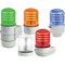 Federal Signal Warning Light, Clear, LED, 12 to 24V AC/DC, 120 to 240V AC, 85, 120 FPM, 3 29/32 in Dia. SLM200C - alternate 1