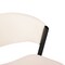 Leisuremod Aspen Collection Modern Dining Chair Black Frame in White ACBL51W - alternate 3