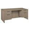 Regency Pedestal Desks, 29 in H, 71 in W X Wood, Noble Oak LDP7135NO - alternate 1