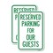 Signmission Reserved Parking for Guests, 18'' X 24'' 2 Signs, Heavy Gauge Aluminum, 2PK A-1824-2PACK-23099 - alternate 1