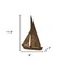Homeroots 12" Rust Aluminum Decorative Sailboat Tabletop Sculpture 568873 - alternate 3
