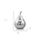Homeroots 11" Silver Buffed Aluminum Decorative Pear Tabletop Sculpture 354622 - alternate 2
