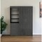 Homeroots 59" Gray Three Drawer Combo Dresser 546383 - alternate 6