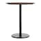 Flash Furniture 36" Round Tabletop, Seamless Surface Technology, Dark Brown with 24" Black Round Bar Height Base ST-RD36-WBR-TR24B-GG - alternate 4