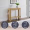 Alaterre Furniture Fluted Solid Wood Console Table 36 in Modern Entryway Table with Storage Shelf AFTBL-029 - alternate 3