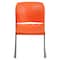 Flash Furniture Sled Stack Chair, Plastic, Full Back, OR RUT-238A-OR-GG - alternate 3